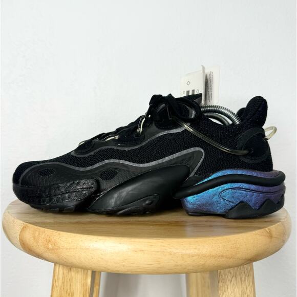 NWT Adidas Originals Torsion X FV4551 Core Black Night Metallic Mens Size 9 - Picture 1 of 9